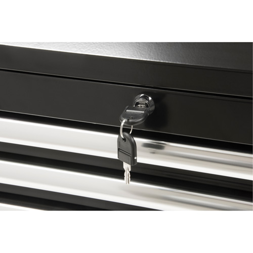 Coffre &agrave; outils industriel, 26" la, 4 tiroirs, Noir Cintas