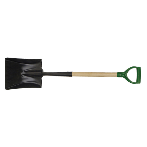 Pelle carr&eacute;e, Bois, Lame Acier durci, Manche en Prise en D, Longueur 29" Cintas