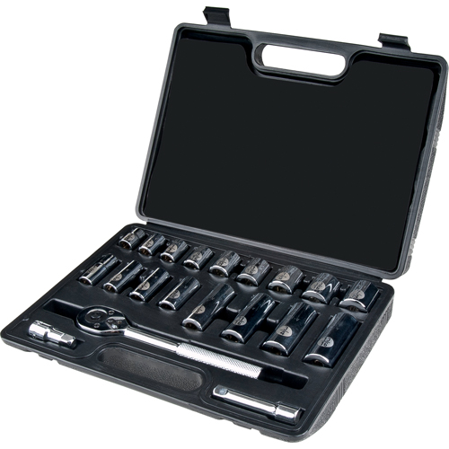 Jeu de douilles, 20 Mcx, Prise de 3/8", Profond Cintas