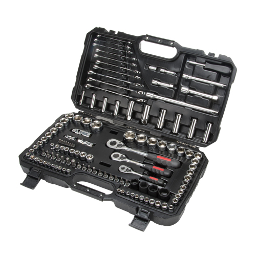 Jeux de douilles et cl&eacute;s SAE/m&eacute;triques 1/4", 3/8" et 1/2", 120 Mcx, Profond Cintas
