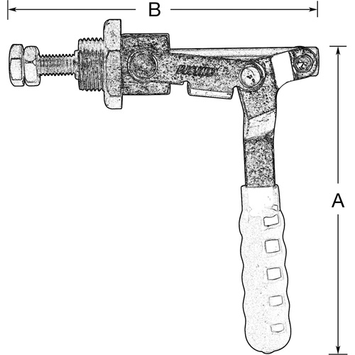 Serre-flan droit, Force de serrage de 300 lb Cintas