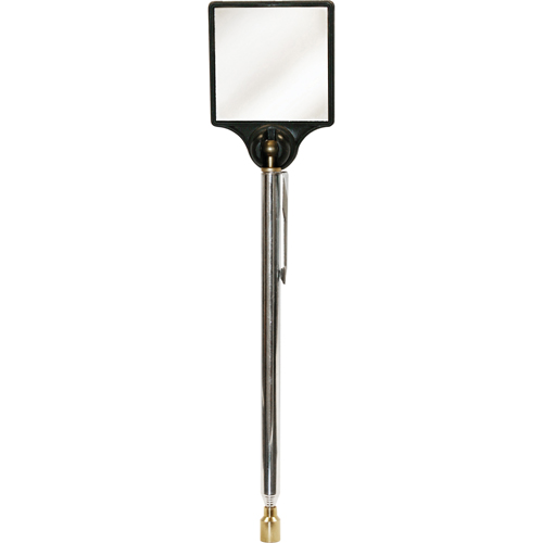 Inspection Magnetic Mirror, Square, 2" L x 2" W, Telescopic Cintas