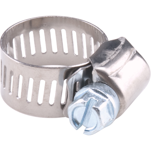 Reusable Zinc Plated Stainless Steel Clamp, Min Dia. 5/16", Max Dia. 7/8" Cintas