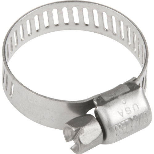 Colliers de serrage pour tuyaux - Collier de serrage & vis en acier inoxydable, Dia. min 0.316, Dia. max 7/8" Cintas
