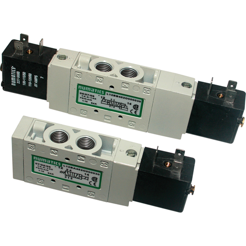 Pilot 5-Way 2-Position 4-Way Solenoid Valves, 1/8" Pipe, 150 PSI Cintas