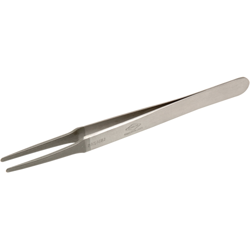 Tweezers - Flat Round Tips, Straight - 4.75" (120 mm) Cintas