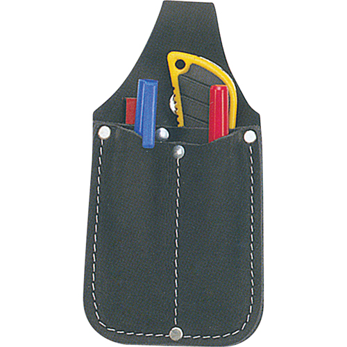 Utility Pouch, Knife Holder, Leather, 3 Pockets Cintas