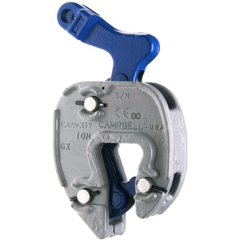 GX Plate Clamp with Chain Connector, 1000 lbs. (0.5 tons), 1/16" - 5/16" Jaw Opening Cintas