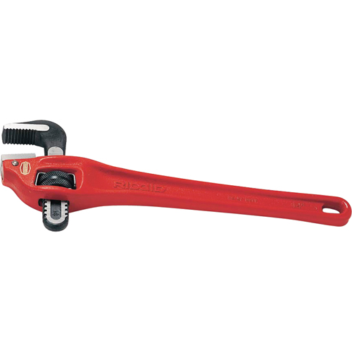 Heavy-Duty Offset Pipe Wrench #14, 2" Jaw Capacity, 14" Long, Powder Coated Finish Cintas