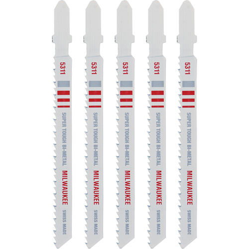 Jigsaw Blade, Bi-Metal, T-Shank, 4" L, 10 TPI Cintas