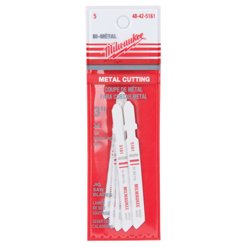 Jigsaw Blade, Bi-Metal, T-Shank, 3" L, 24 TPI Cintas