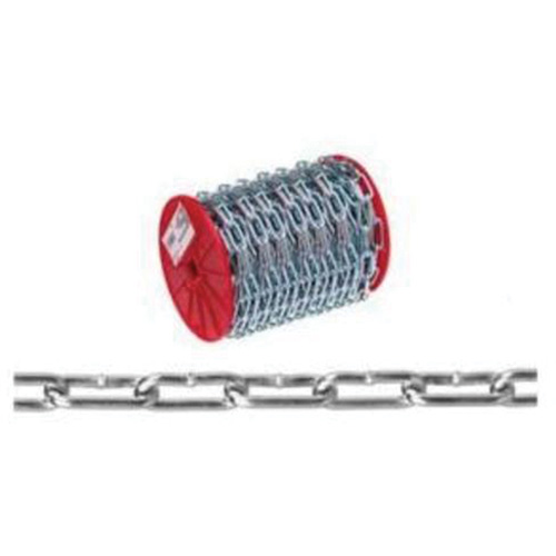 Chaîne droite, Acier &agrave; faible teneur en carbone, #4 x 100' (30,4 m) l, Charge d'utilisation  Cintas