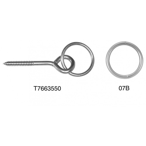 Campbell&reg; Welded Ring, 2", Nickel-Plated Cintas