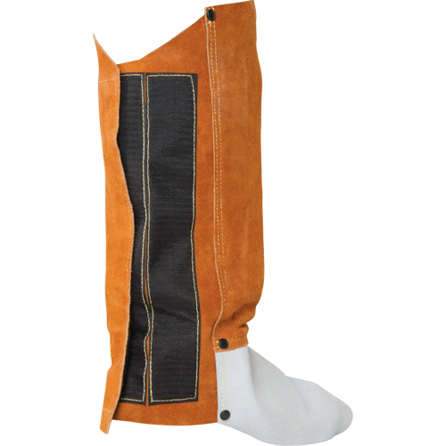 Leather Spats, 14" L, Lava Brown Cintas