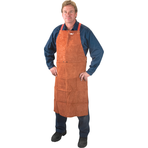 Tablier en cuir, Salopette, 48" lo, Lava Brown Cintas