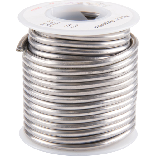 M&eacute;tal d'apport standard, &agrave; base de plomb, 50 % d'&eacute;tain, 50 % de plomb, &acirc;me Acide, dia. 0,125" Cintas