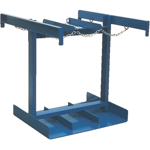 Chariot pour bouteilles, Roues Caoutchouc, Base de 35" la x 38" lo, 500 lb Cintas