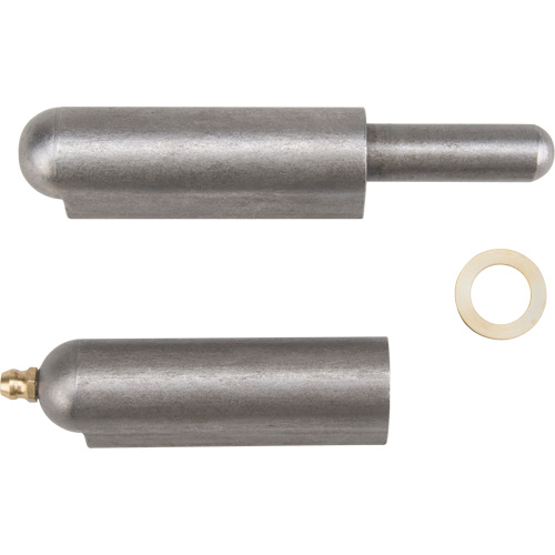 Charni&egrave;re &agrave; souder, 0,787" dia. x 5,906" lo, Acier doux a/goupille fixe en acier Cintas