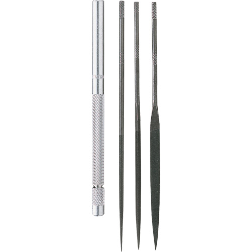 Needle File Set with Handle, 4 Pcs Cintas