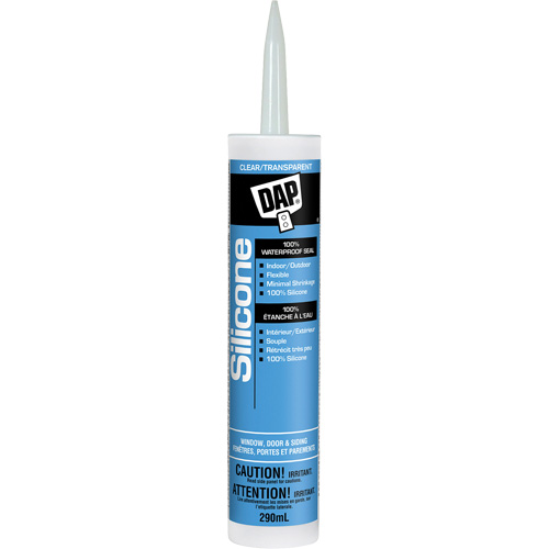 Silicone Sealant, 290 ml, Tube, Clear Cintas
