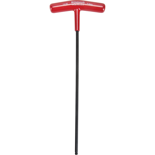Individual Hex Keys - Metric, Ball End, 4 mm x 8.7" L, T Handle Cintas