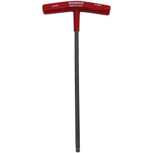 Individual Hex Keys - Metric, Ball End, 6 mm x 10.5" L, T Handle Cintas