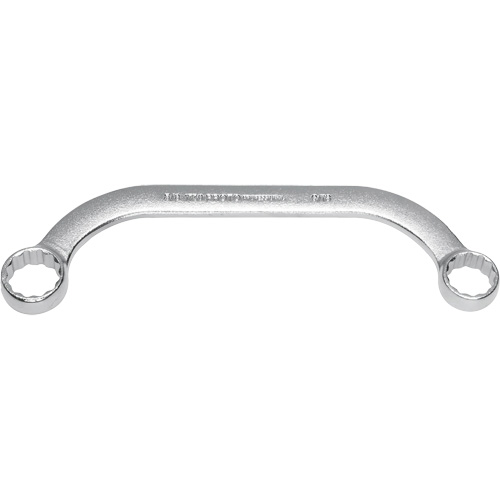 Box End Wrench, 12 Point, 5/8"/9/16", 15° Offset, Plain Finish Cintas