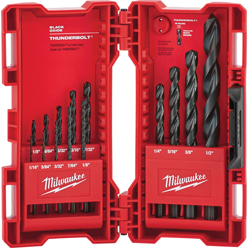 Thunderbolt&reg; Drill Bit Set, 14 Pieces, Steel Cintas