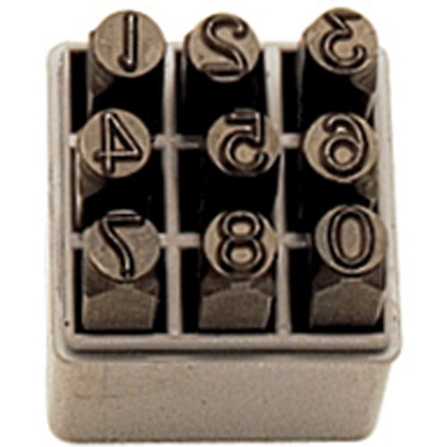 Number Hand Stamp Set, 9 Pieces Cintas