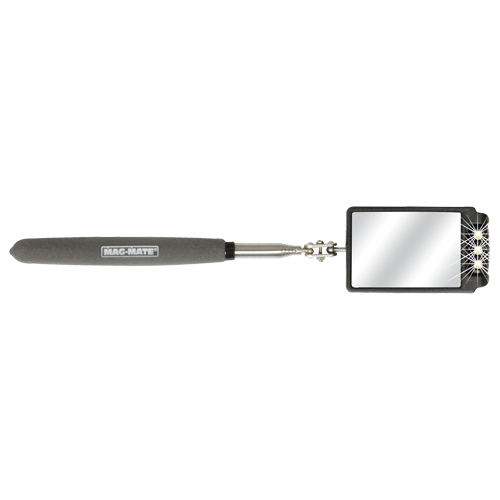 Inspection Mirror, Rectangular, 2-3/4" L x 1-7/8" W, Telescopic Cintas