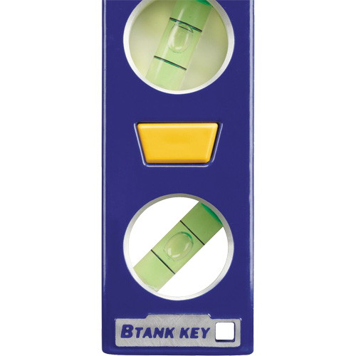 250 Series Heavy-Duty Torpedo Level, 9" L, Aluminum, 4 Vials, Magnetic Cintas