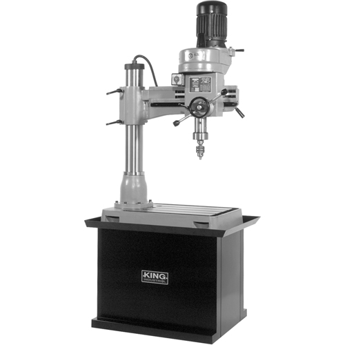 Perceuse-Fraiseuse Radiale, 1/2" Mandrin, 5 Vitesse(s), 21-5/8" la X 19-5/8" lo, #3 Morse Cintas