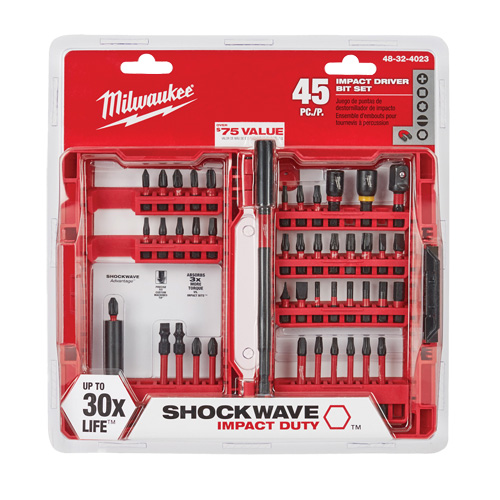 Jeu d'embouts pour cl&eacute; &agrave; chocs Shockwave Cintas