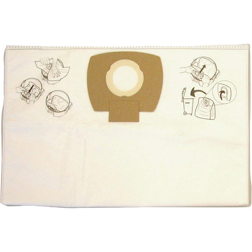 Paper Vacuum Filter Bags, 8 US gal. Cintas