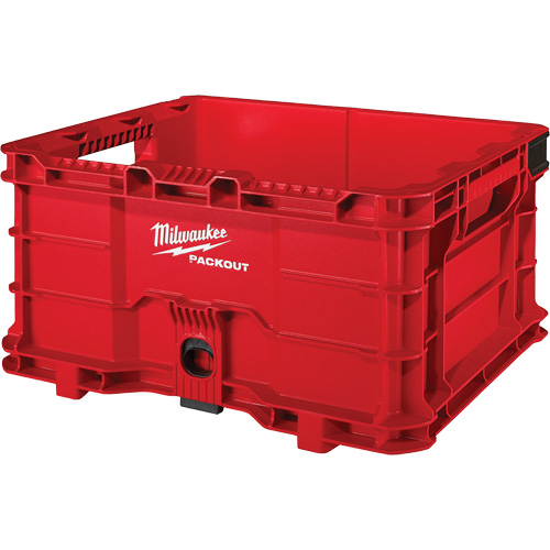 Packout Crate, 15-2/5" x 18-3/5" x 9-9/10", Red Cintas
