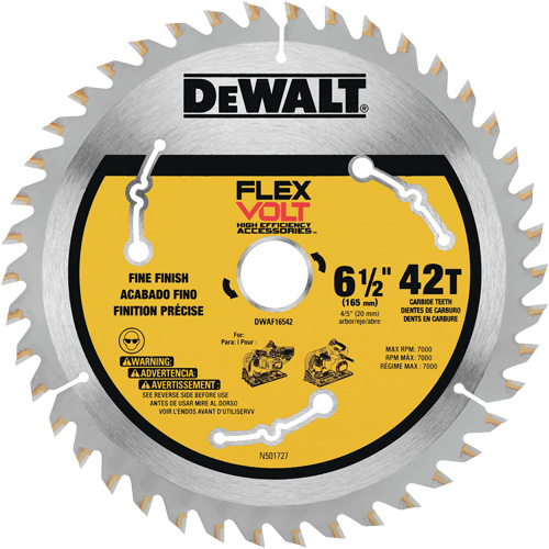 FlexVolt&reg; TrackSaw Blade, 6-1/2", 42 Teeth, Wood Use Cintas
