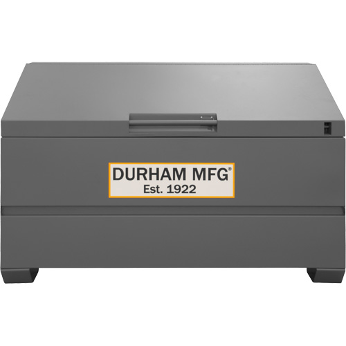 Jobsite Sloped Lid Storage Box, 60" x 30" x 39-3/8", Steel, Grey Cintas