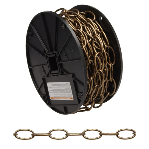 Decorator Chain, Carbon Steel, #10 x 60' (18.3 m) L, 35 lbs. (0.0175 tons) Load Capacity Cintas