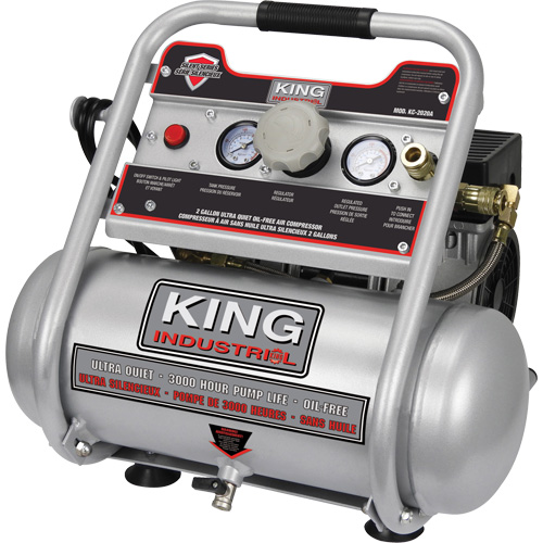 Compresseur &agrave; air sans huile, &eacute;lectrique, 2 gal. (2,4 gal. US), 125 PSI, 120/1 V Cintas