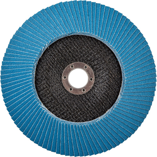 BlueFire R884P Coarse Grit Flap Disc, 7" x 7/8", Type 27, 80 Grit, Zirconia Alumina Cintas