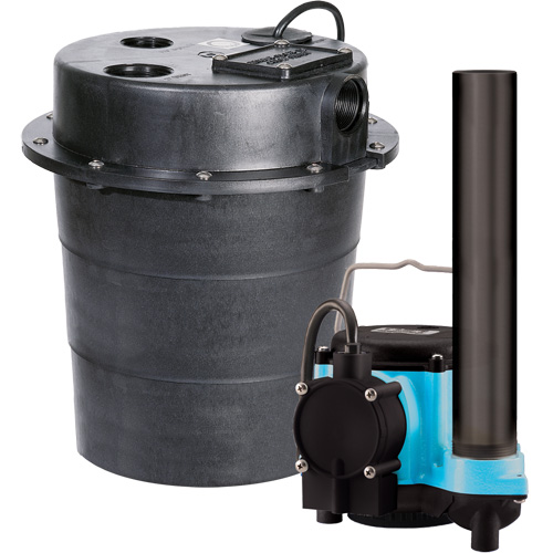 WRS Series Submersible Pump, 45 GPM, 115 V, 9 A, 1/3 HP Cintas