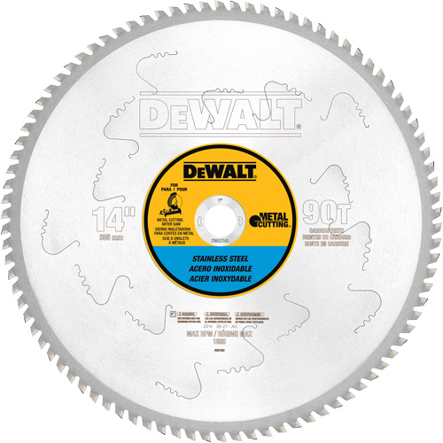 Stainless Steel Cutting Saw Blade, 14", 90 Teeth, Metal Use Cintas