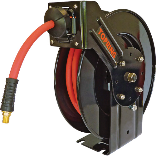 D&eacute;vidoir de boyau Topreel/Airflex, Air/Eau, 3/8" x 65', Tuyau simple, 250 PSI Cintas