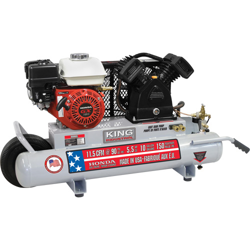 Compresseur d'air sur brouette, Essence, 10 gal. (12 gal. US), 150 PSI Cintas