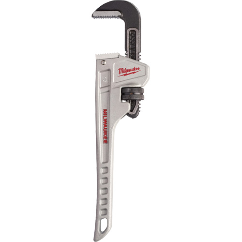 Pipe Wrench, 1-1/2" Jaw Capacity, 10" Long, Ergonomic Handle Cintas