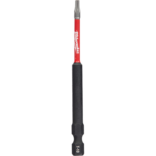 Shockwave Impact Duty Screwdriver Bit, Torx, T-10 Tip, 1/4" Drive Size, 3-1/2" Length Cintas