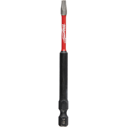 Embout de tournevis Shockwave Impact Duty, Torx, Embout T-15, Prise 1/4", Longueur 3-1/2" Cintas