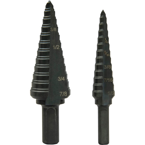 Step Bit Set, 1/8"/3/16" - 1/2"/7/8"  Cintas