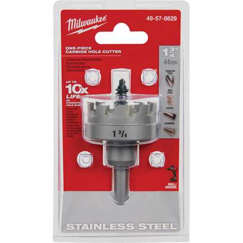 Scies-cloches au carbure monobloc, 1-3/4", Profondeur de la coupe de 3/16" Cintas