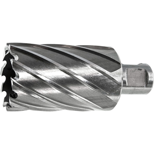 DRILLCO Annular Cutter, 7/16" Diameter, High Speed Steel, 1" Depth of Cut, 3/4" Shank Cintas